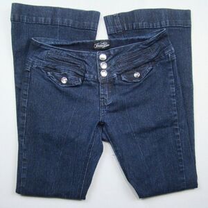 Jane Doe Flare Jeans Fancy Bling and Pockets Sz 9